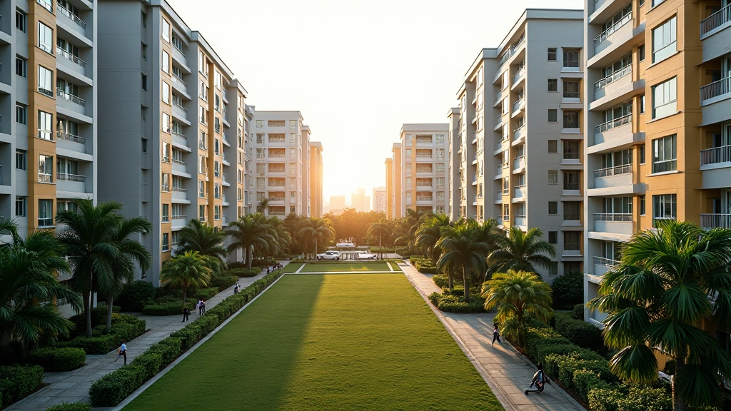 Modern HDB residential block with multiple units and landscaped grounds in Woodlands estate